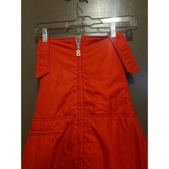 Bogner Red Snow Ski Bibs Overalls Snowboard Skiing Size 14 Long Vintage Retro - Picture 3 of 12